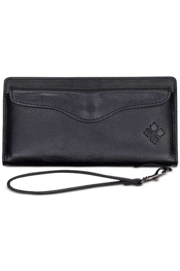 Valentia Smooth Leather Wallet Black One Size