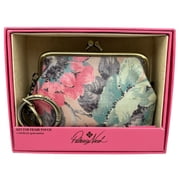 Patricia Nash Womens Grain Leather Coin Purse Kiss Lock Floral Print in Gift Box