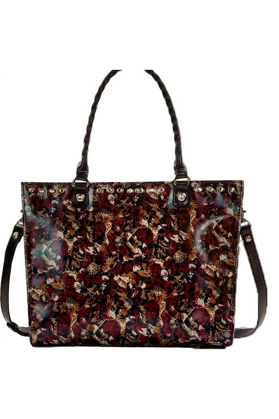 Zancona Leather Satchel Scarlet Bloom