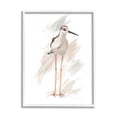 thumbnail image 1 of Patricia Pinto Passive Shorebird Long Beak Bird Illuminated Beach 16" x 20" Framed Painting Art Print, by Stupell Home Décor, 1 of 5