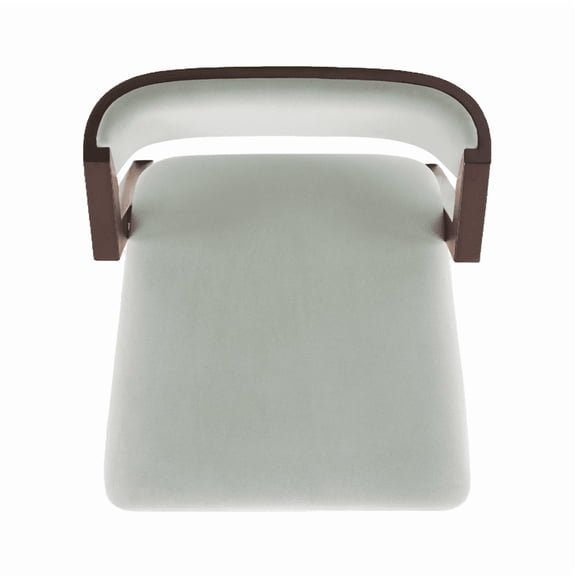 Patricia Modern Wood Upholstered Counter Stool in Turtle Green - Set of 2