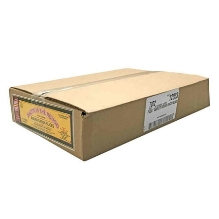 Patrick Cudahy Fully Cooked Round Packaged Bacon Slices, 1.2 Pound - 2 per case.