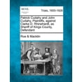 thumbnail image 1 of Patrick Cudahy and John Cudahy, Plaintiffs, Against Clarke D. Rhinehardt, as Sheriff of Kings County, Defendant (Paperback), 1 of 1