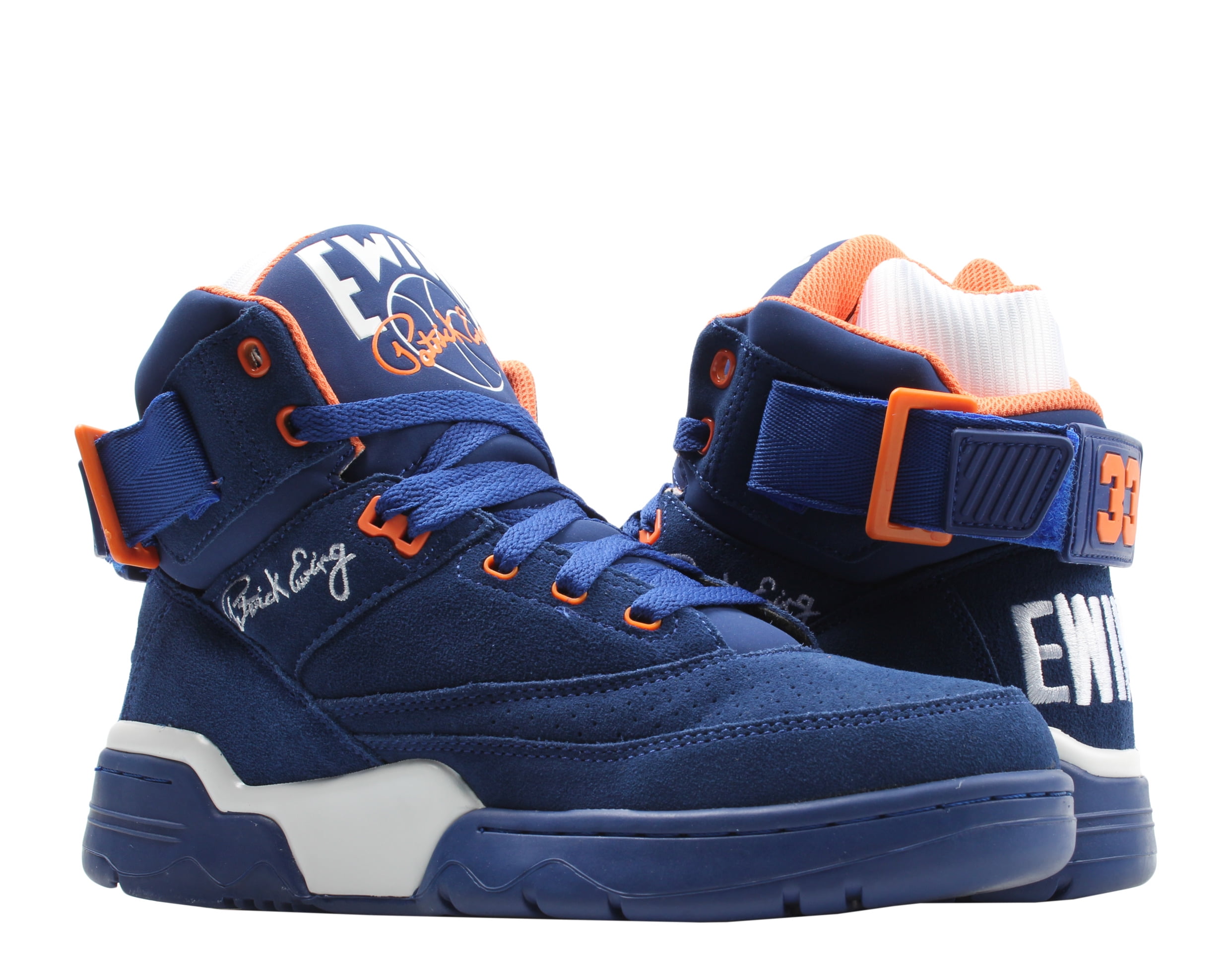 Patrick Ewing Athletics Hi Men's Shoes Sneakers Suede White Orange OG 1EW90013-449 - Walmart.com