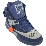 Patrick Ewing Autographed Navy & Grey Ewing Athletics 33 HI OG Right Shoe Georgetown Hoyas Size 13 Beckett BAS Witness 236556