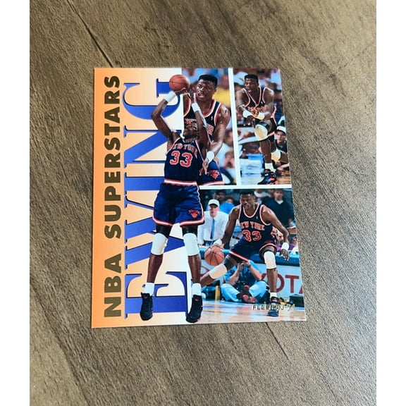 Patrick Ewing NBA New York Knicks 1993-94 Fleer NBA Superstars 6 trading card