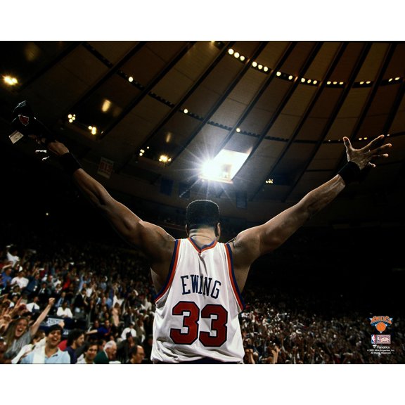 Patrick Ewing New York Knicks Unsigned Hardwood Classics Celebration Photograph