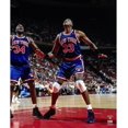 thumbnail image 1 of Patrick Ewing New York Knicks Unsigned Hardwood Classics Rebound Photograph, 1 of 1