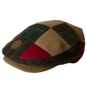 Patrick Francis Book of Kells Irish Hat Tweed Flat Cap | Patch Work Hat for Men