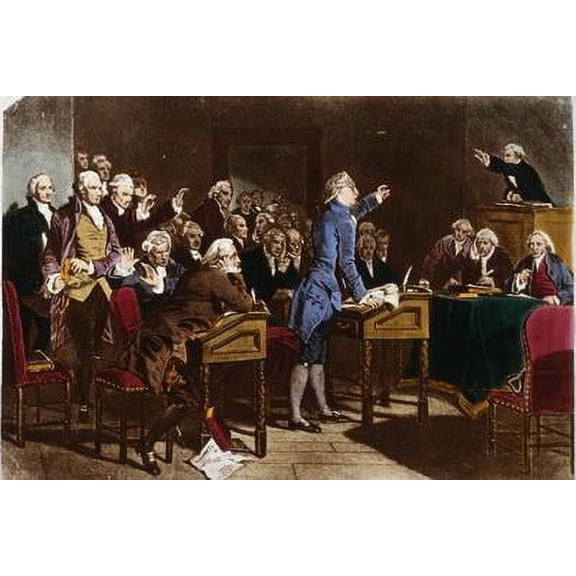 Patrick Henry Addressing the Virginia Assembly, Unframed Photographic Print Wall Art Sold by Art.Com