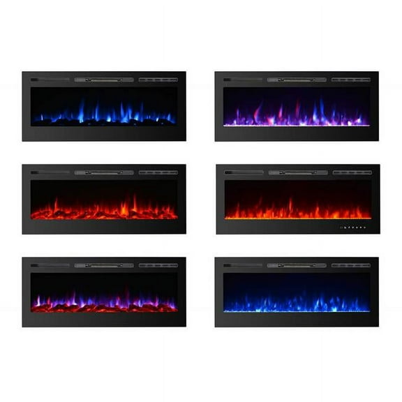 Patrick Industry 84028 28 ft. Recessed Mounted Electric Fireplace with Heat