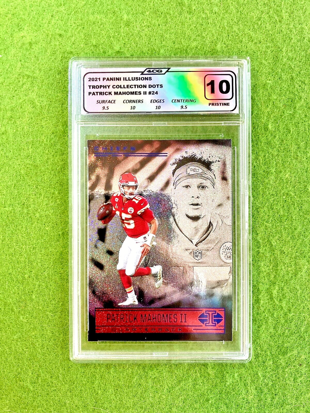 Patrick Mahomes 10 PRISTINE WHITE SPARKLE PRIZM CARD 2021 Panini ...
