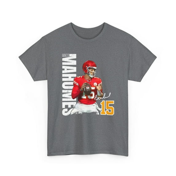 Patrick. Mahomes #15 football cartoon Unisex Heavy Cotton Tee