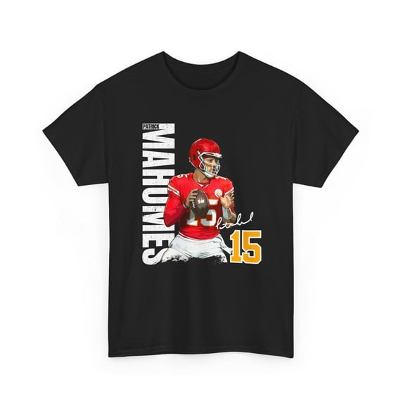 Patrick. Mahomes #15 football cartoon Unisex Heavy Cotton Tee