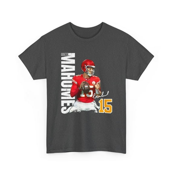 Patrick. Mahomes #15 football cartoon Unisex Heavy Cotton Tee