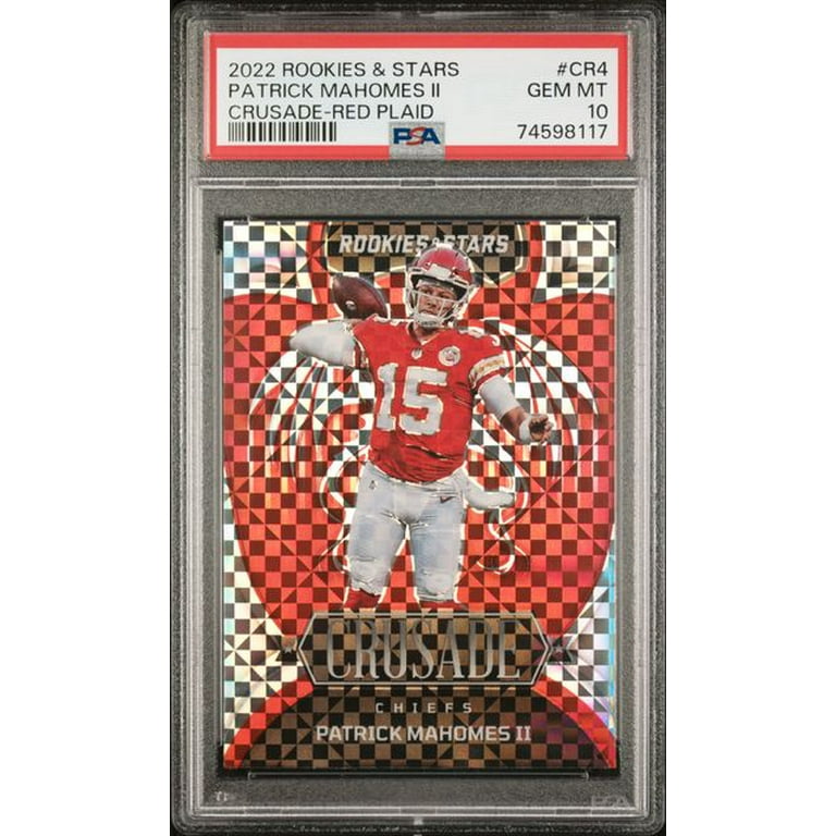 Patrick Mahomes 2022 Panini Rookies & Stars Crusade Red Card #CR4 Graded PSA 10 - Walmart.com Patrick Mahomes 2022 Panini Rookies & Stars Crusade Red Card #CR4 Graded PSA 10 - Walmart.com
