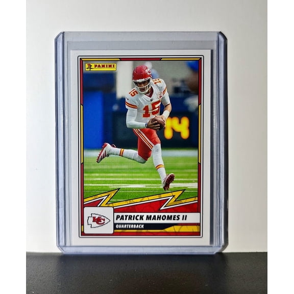 Patrick Mahomes II 2025 Panini NFL #15 Sticker Card Kansas City Chiefs