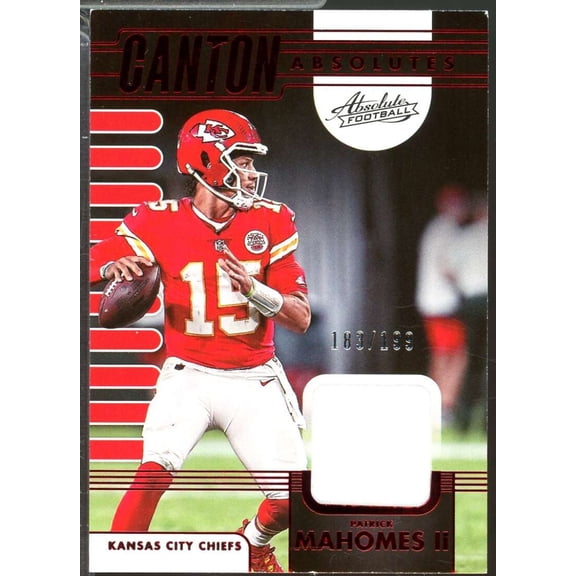 Patrick Mahomes II Card 2023 Absolute Canton Jerseys /199 #3