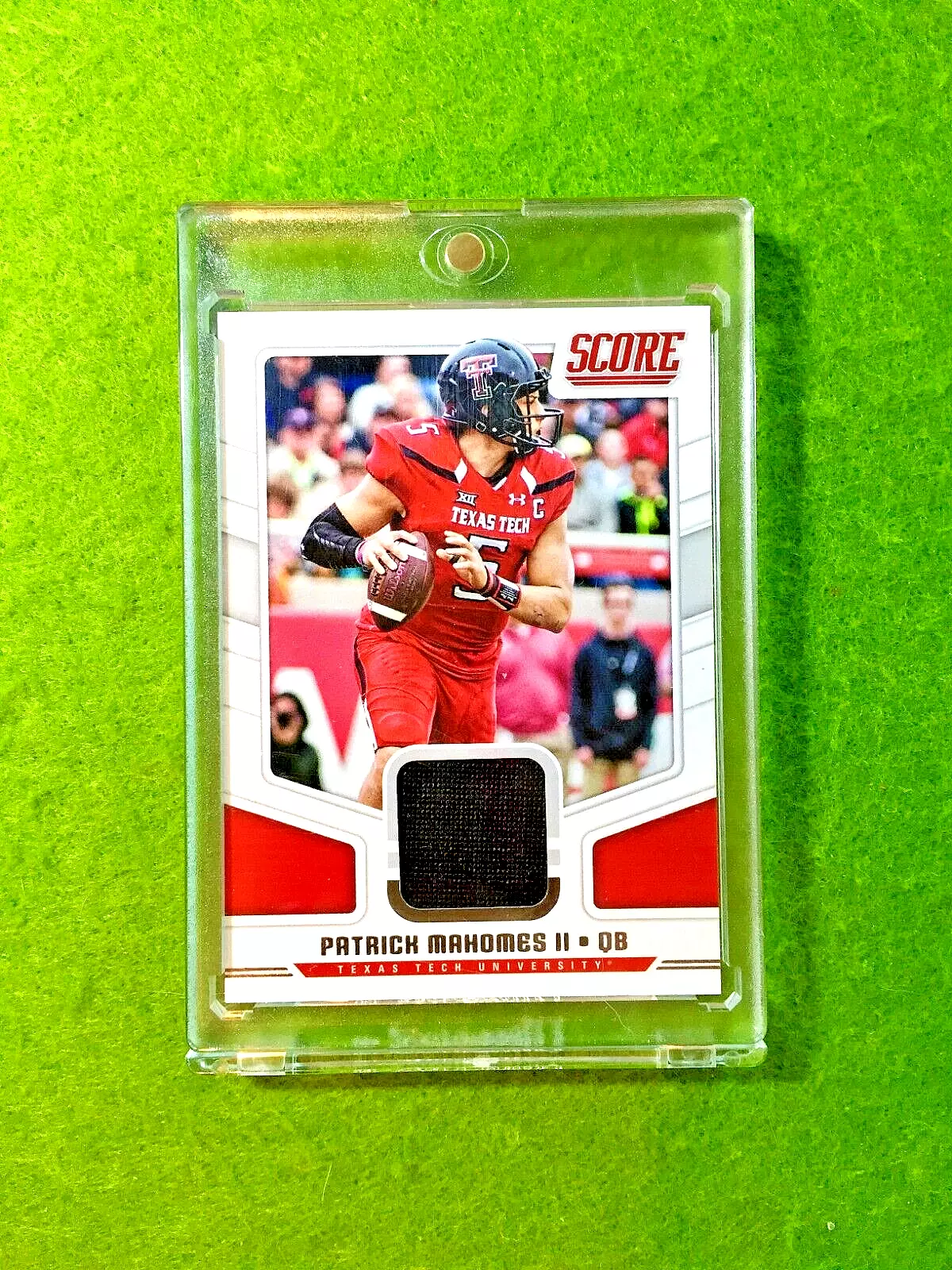 Patrick Mahomes JERSEY CARD 2017 DRAFT Jersey #5 TT SP 2018 Score MAKE AN OFFER