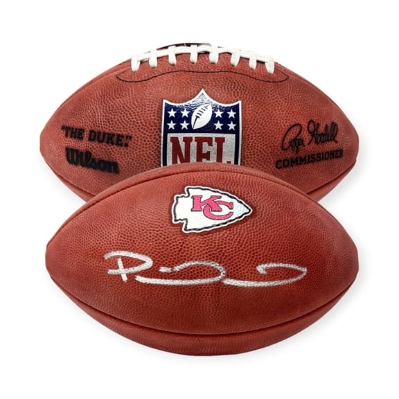Patrick Mahomes Kansas City Chiefs Autographed Official NFL Duke Chiefs Logo Football Beckett