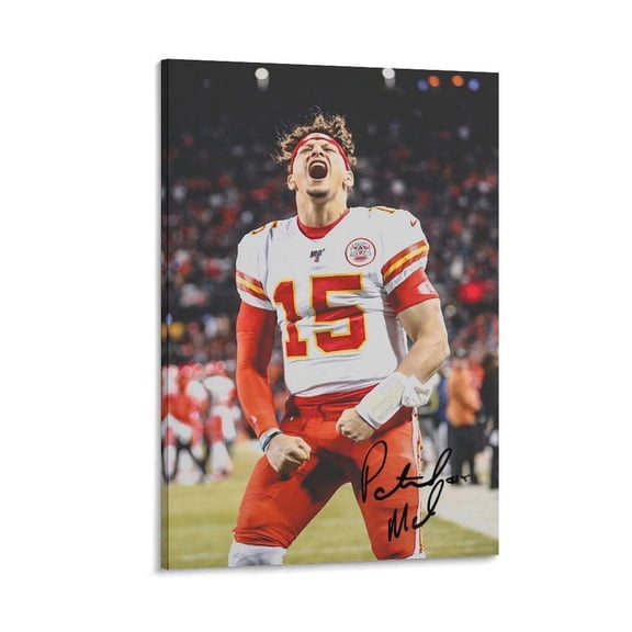 Patrick Mahomes Kansas City Chiefs Football Print, Unframed Poster
