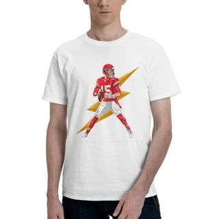 Men's Pro Standard Patrick Mahomes Red Kansas City Chiefs Player Name & Number Ombre Mesh T-Shirt Size: Large