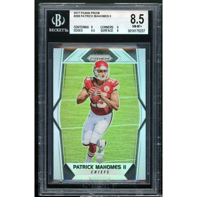 Patrick Mahomes Rookie Card 2017 Panini Prizm 269 BGS 8.5 (9 9 9.5 8)