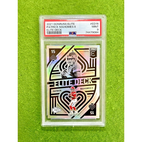 Patrick Mahomes SILVER PRIZM PSA 9 CARD CHIEFS SP 2021 Elite Deck MAKE AN OFFER