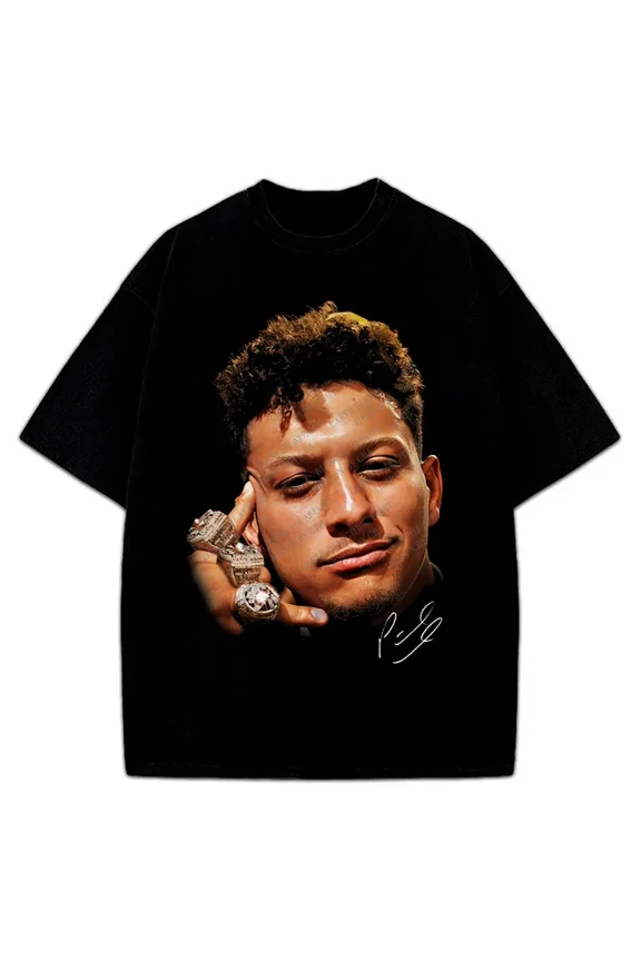 Patrick Mahomes T-Shirt Champ 3 Rings Greatest Of All Time GOAT Tee