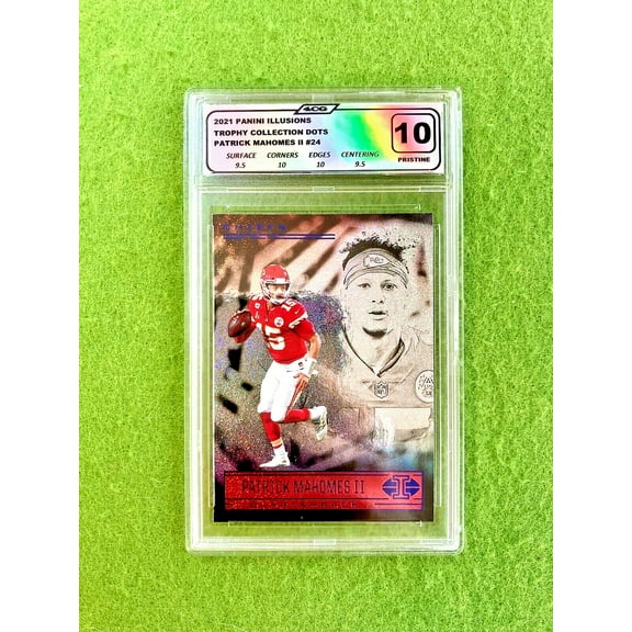 Patrick Mahomes WHITE SPARKLE PRIZM SP CARD GRADED 10 PRISTINE 2021 Illusions