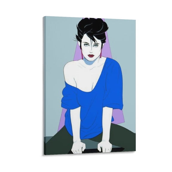 Patrick Nagel Painting Illustration City Girl Fashion Art Poster (11) Gifts Canvas Painting Poster Wall Art Decorative Picture Prints Modern Decor 20x30inch(50x75cm)