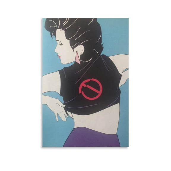 Patrick Nagel Painting Illustration City Girl Fashion Art Poster (22) Artworks Picture Print Poster Wall Art Painting Canvas Gift Decor Home Posters Decorative 20x30inch(50x75cm)