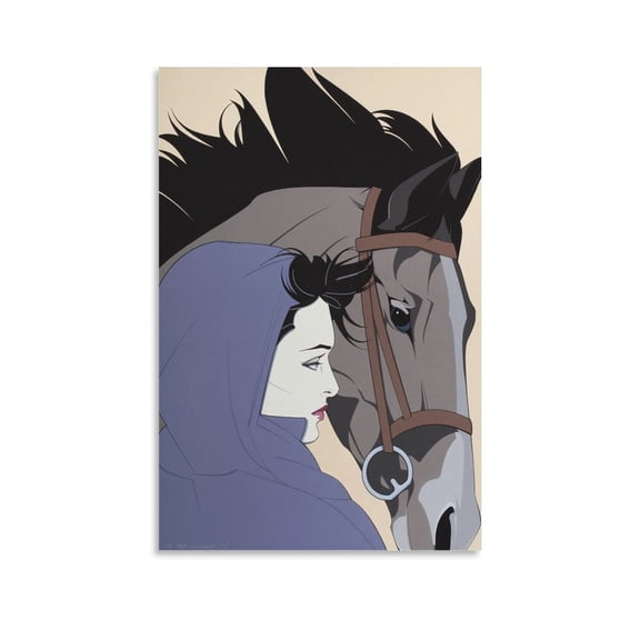 Patrick Nagel Painting Illustration City Girl Fashion Art Poster (24) Gifts Canvas Painting Poster Wall Art Decorative Picture Prints Modern Decor 24x36inch(60x90cm)