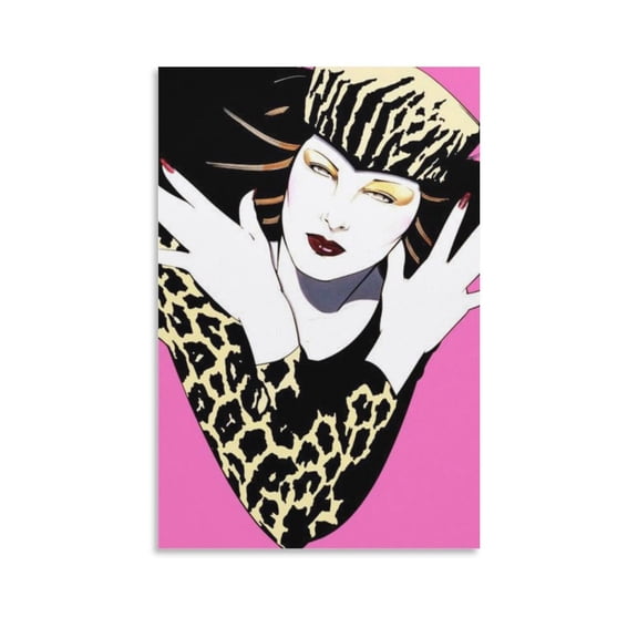Patrick Nagel Painting Illustration City Girl Fashion Art Poster (3) Poster Decorative Painting Canvas Wall Art Living Room Posters Bedroom Painting 16x24inch(40x60cm)