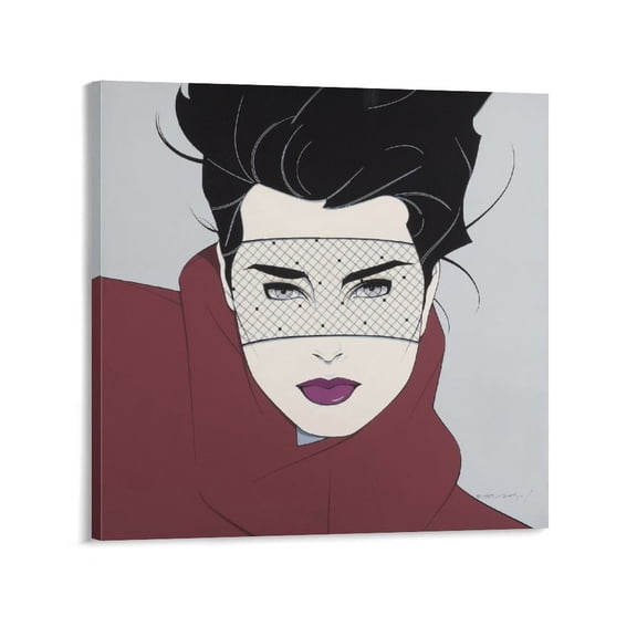 Patrick Nagel Painting Illustration City Girl Fashion Art Poster (31) Painting On Canvas Wall Art Poster Scroll Picture Print Living Room Walls Decor Home Posters 24x24inch(60x60cm)