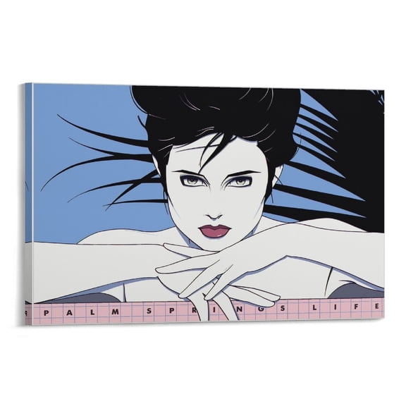 Patrick Nagel Painting Illustration City Girl Fashion Art Poster (47) Poster Decorative Painting Canvas Wall Art Living Room Posters Bedroom Painting 24x36inch(60x90cm)