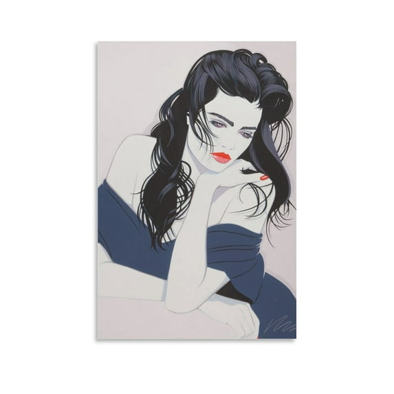 Patrick Nagel Print Painting (29) Canvas Wall Art Prints Poster Gifts Photo Picture Painting Posters Room Decor Home Decorative 16x24inch(40x60cm)