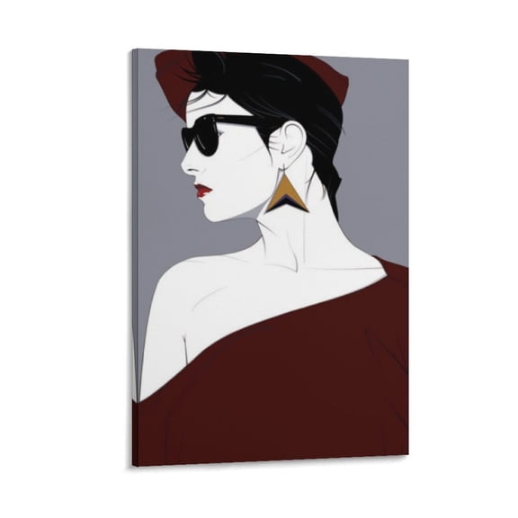 Patrick Nagel Prints Wall Art Framed Poster (11) Wall Art Poster Gifts Bedroom Prints Home Decor Hanging Picture Canvas Painting Posters 24x36inch(60x90cm)