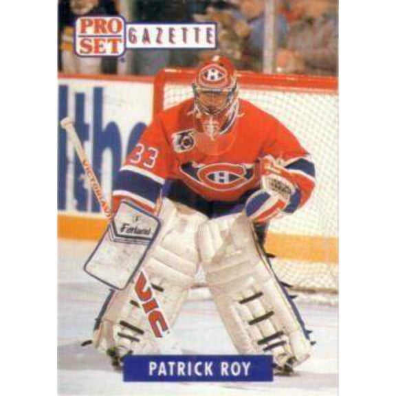 Patrick Roy 1992 Pro Set Gazette promo card