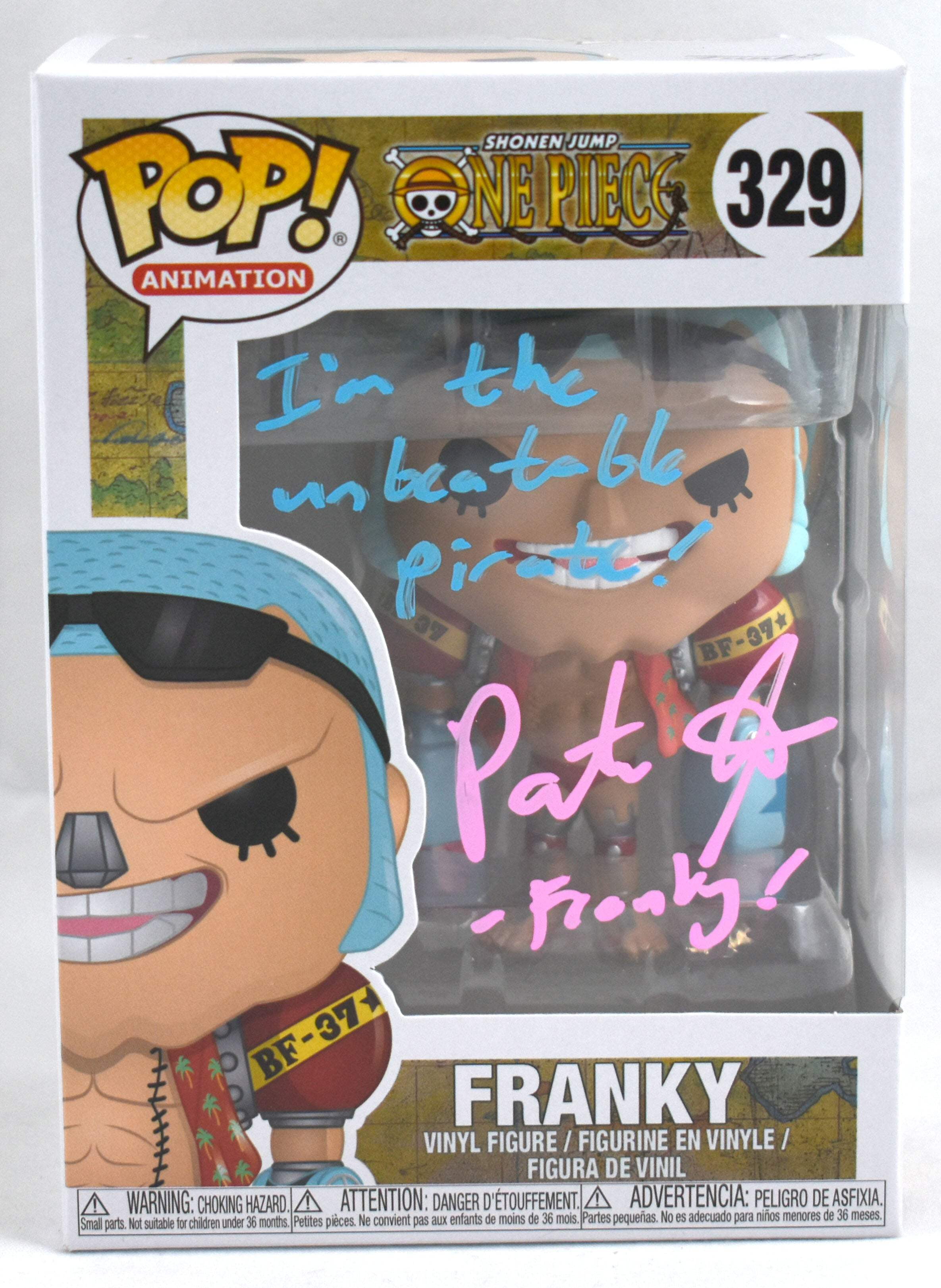 Patrick Seitz Signed Funko POP One Piece Franky w / Inscription #329 ...