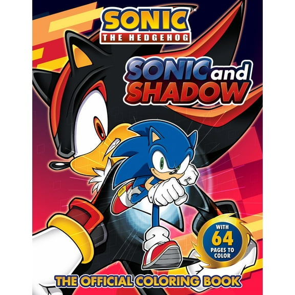 Sonic and Shadow: the Official Coloring Book, 64 pages (Paperback)