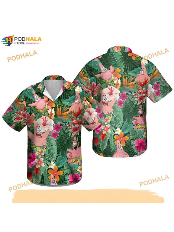Patrick Star Funny Hawaiian Shirt, Patrick Star Lovers Funny Aloha Shirt