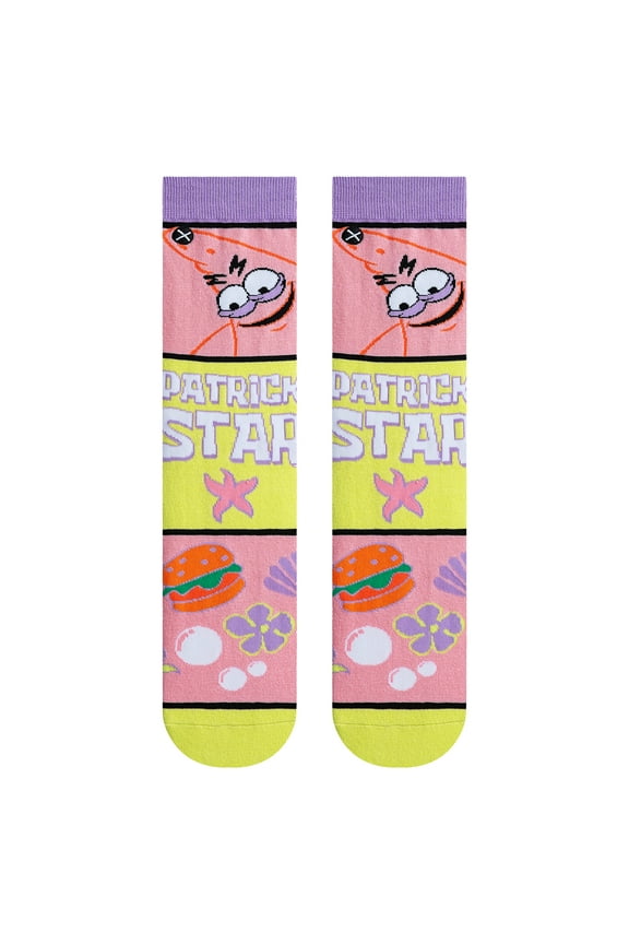 Patrick Star Mash-Up Men's Crew Socks