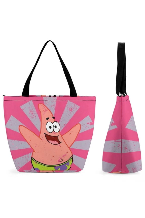 Patrick Star Women's handbags shopping bags fun gift bags gym travel Halloween gifts One size