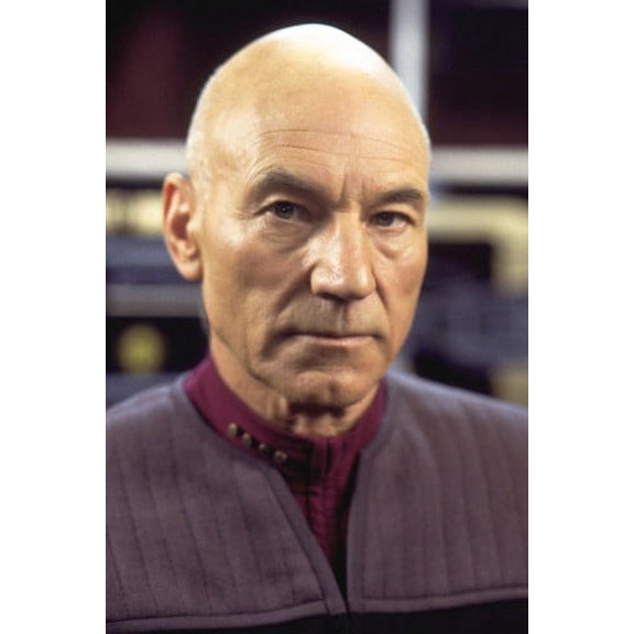 Patrick Stewart as Picard 24x36 Poster