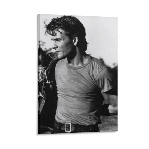 Patrick Swayze Canvas Poster Picture Print Canvas Poster Wall Paint Art Posters Decor Modern Home Artworks Gift 12x18inch(30x45cm)