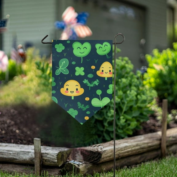 Patrick's Day Garden Flag 18" x 12.5" Double Sided Yard Lawn Outdoor Decor Small Yard Flags