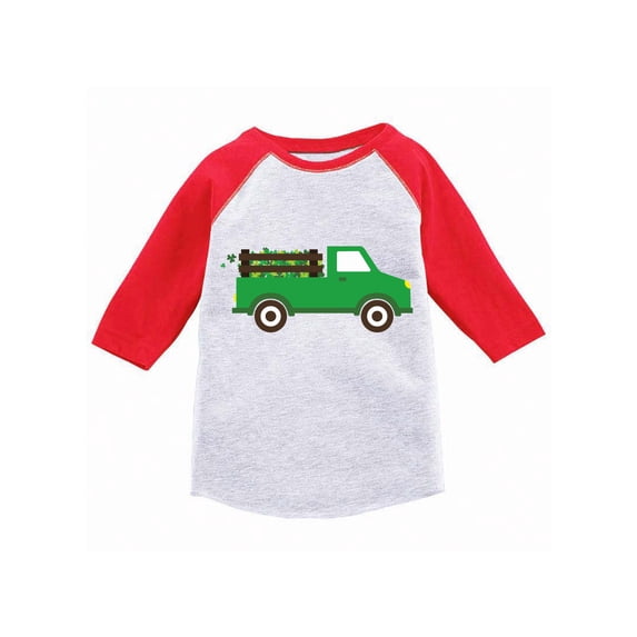 Patrick's Day Toddler Raglan Shirt for Boys Irish Lucky Clover Leaf First Paddys Day 2T 3 4 5 Years