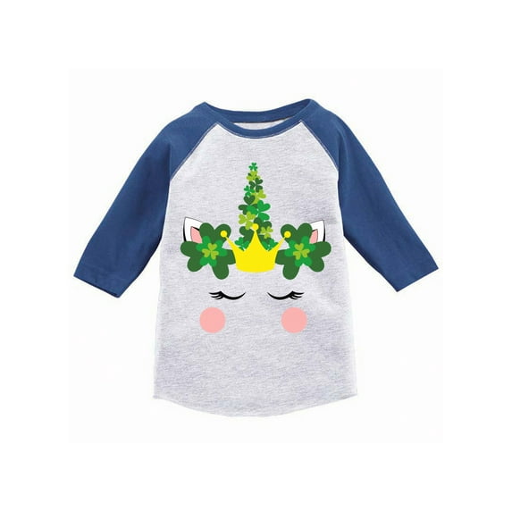 Patrick's Day Toddler Raglan Shirt for Girls Irish Clover Leaf First Paddys Day 2T 3T 4T 5 Years Old