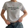 thumbnail image 1 of Patrick was a Saint But I Ain't Baby Tee - St Patricks Day Y2K Baby Tee, Irish Girl Paddy's Day Top, 1 of 7